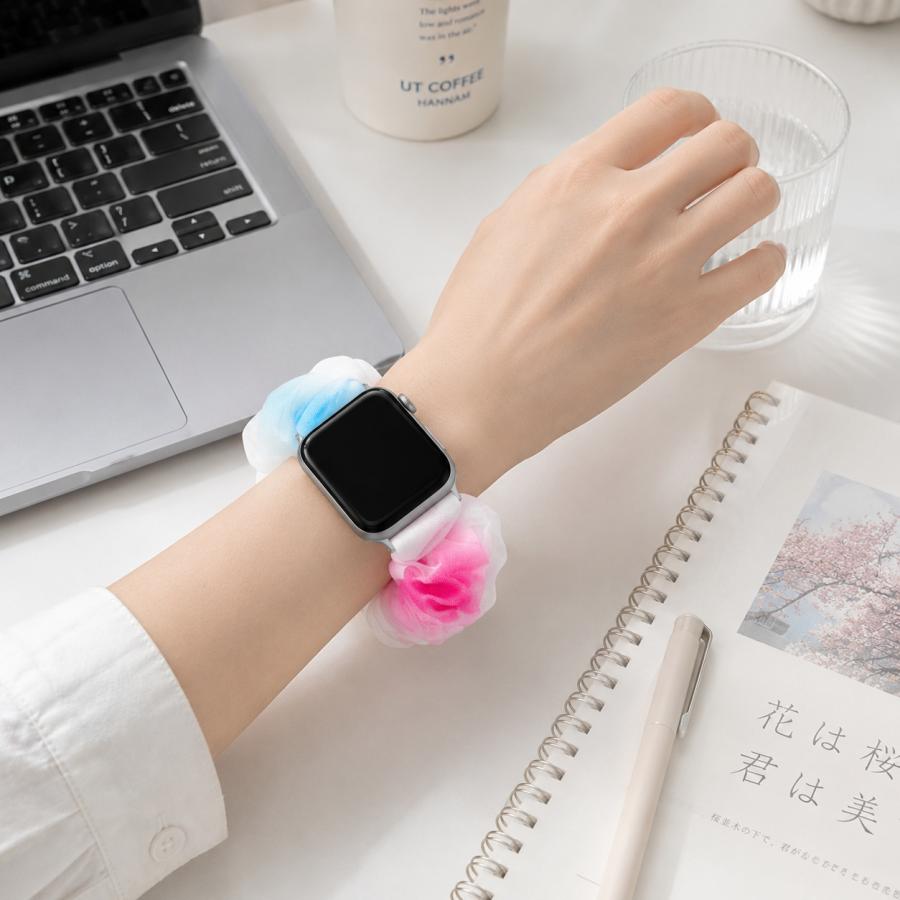 Apple Watch アップルウォッチ バンド シュシュ series 11 10 9 42mm