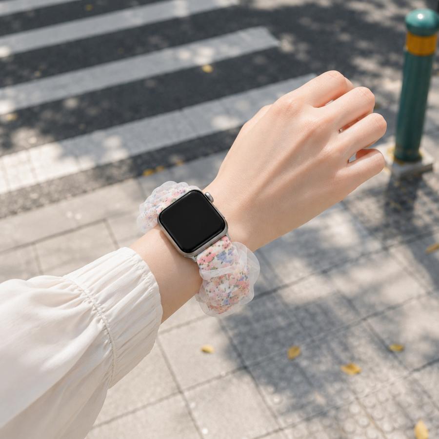 Apple Watch アップルウォッチ バンド シュシュ series 11 10 9 42mm