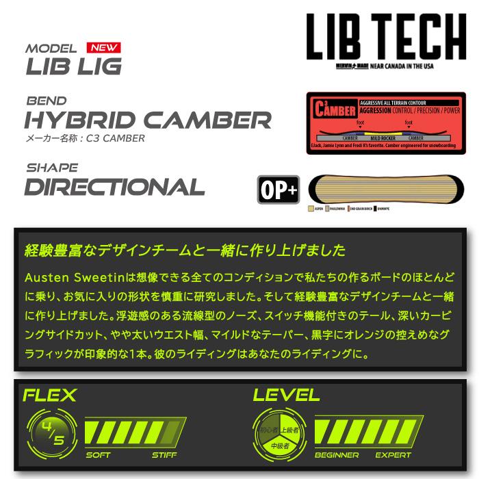 LIB TECH（リブテック） 日本正規品 スノーボード 板 LIBTECH LIB RIG 