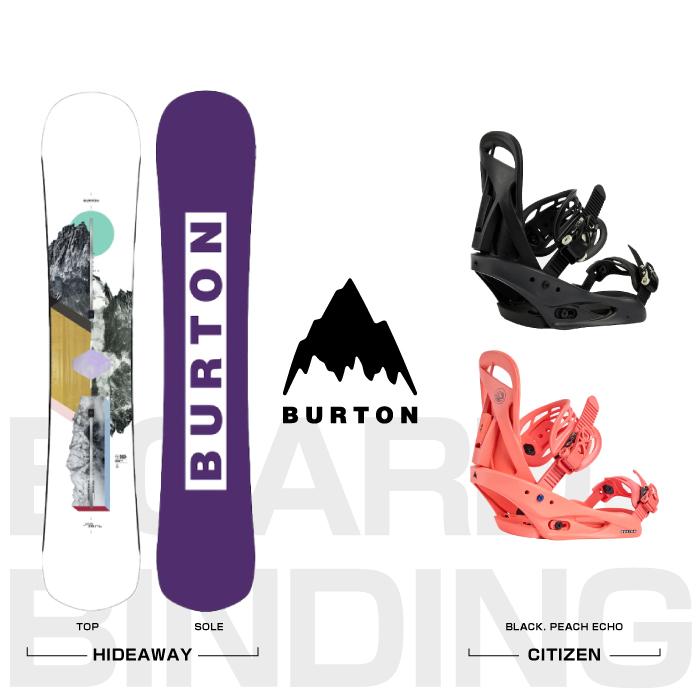 BURTON（バートン） 日本正規品 取付可能 スノーボード + ビンディング 