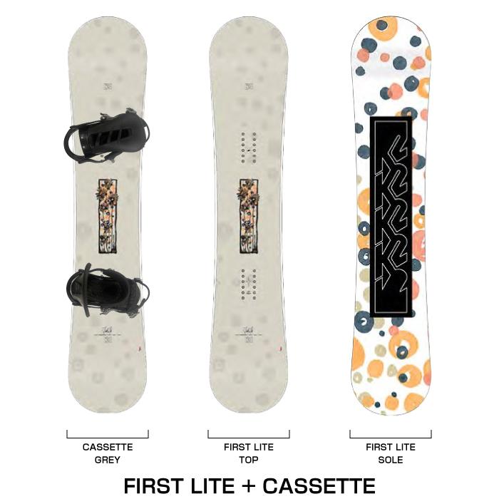 □136 twinboards セパレートスノーボード（ビンディング付き）