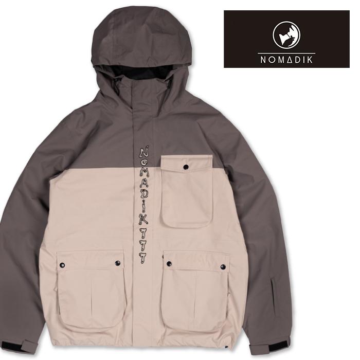①未使用　NOMADIK 777 JKT GRAY.BEIGE XLサイズ 日本正規品 スノーボード ウェア ジャケット ノマディック NOMADIK 777