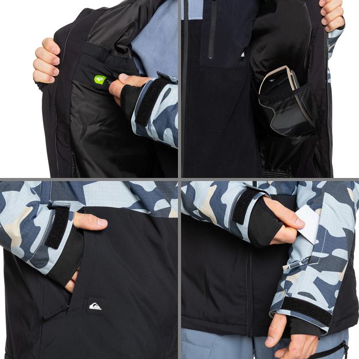 日本正規品 スノーボード ウェア ジャケット クイックシルバー QUIKSILVER MISSION PRINTED BLOCK JK SEF3 メンズ レディース 24-25の画像