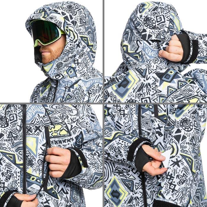 日本正規品 スノーボード ウェア ジャケット クイックシルバー QUIKSILVER MISSION PRINTED JK KVJ3 メンズ レディース 24-25の画像
