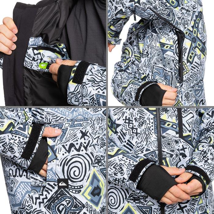 日本正規品 スノーボード ウェア ジャケット クイックシルバー QUIKSILVER MISSION PRINTED JK KVJ3 メンズ レディース 24-25の画像