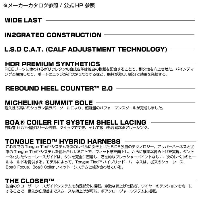 RIDE（ライド） 日本正規品 スノーボード ブーツ RIDE HERA PRO WIDE