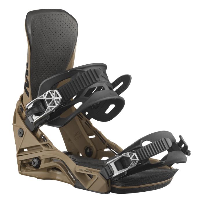 美品✨SALOMON スノーボードビンディング ブラウンsサイズ SALOMON（サロモン） 日本正規品 スノーボード ビンディング SALOMON