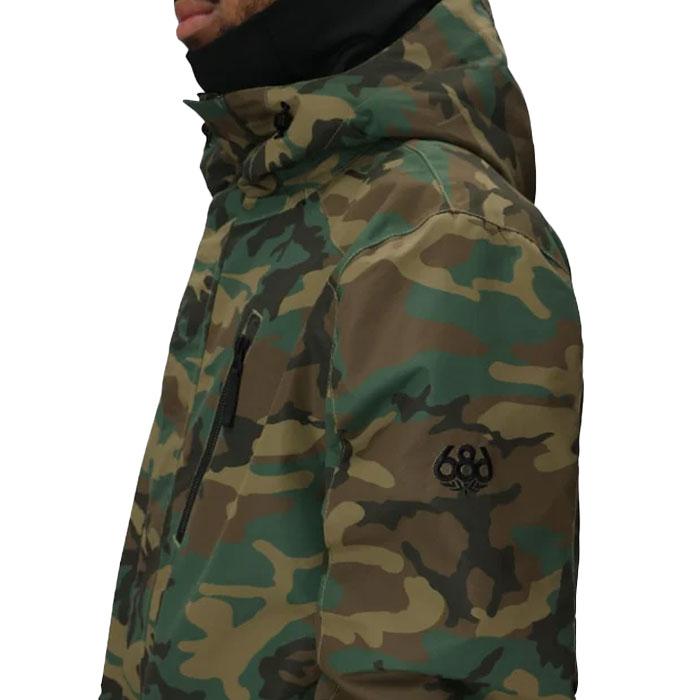 日本正規品 スノーボード ウェア ジャケット シックスエイトシックス 686 MENS NIGHTLINE INSULATED JACKET Camo メンズ 25-26_4