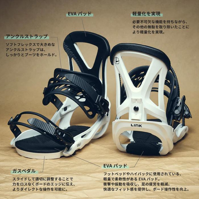 SIMS 日本正規品 スノーボード ビンディング リンク LINK GRD-2 Black