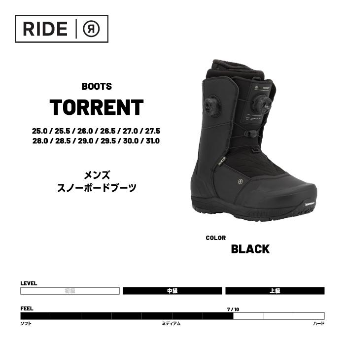 RIDE（ライド） 日本正規品 スノーボード ブーツ RIDE TORRENT Black