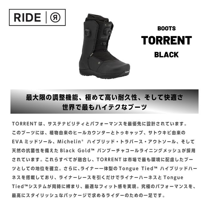 RIDE（ライド） 日本正規品 スノーボード ブーツ RIDE TORRENT Black