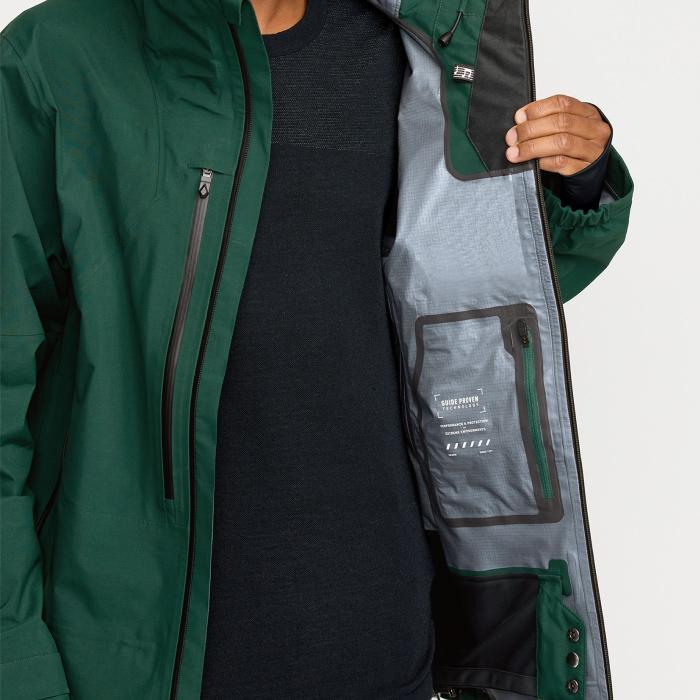 VOLCOM GORE-TEX スノーボードジャケット ダークグリーン/ミント VOLCOM 日本正規品 スノーボード ウェア ジャケット ボルコム