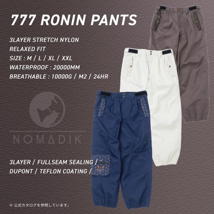 日本正規品 スノーボード ウェア ノマディック NOMADIK 777 RONIN