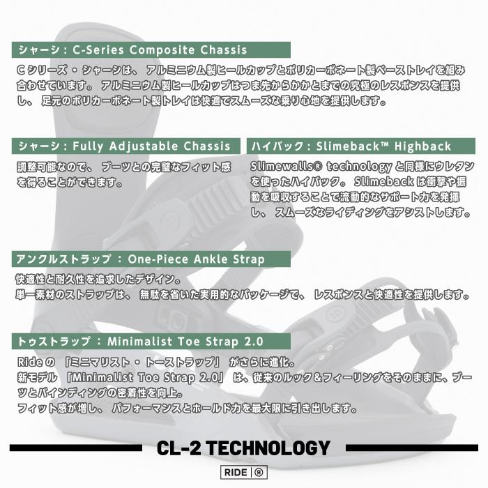 RIDE（ライド） 日本正規品 スノーボード ビンディング RIDE CL-2