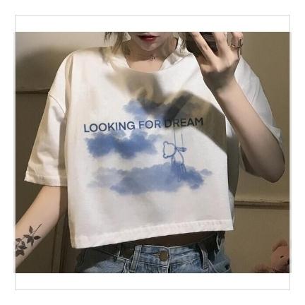 Tシャツ レディース 半袖 韓国風 トップス 可愛い へそだし 丈短め 原宿系 プリント クール オシャレ ゆったり ヒップホップ ダンス ストリート 春 夏 Lt1006 New Style K 通販 Yahoo ショッピング