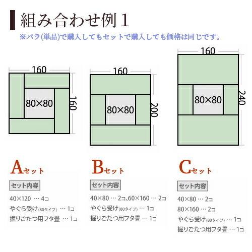 小上がり 畳 収納 ユニット畳 高床式ユニット畳 日本製 掘りこたつ 天然い草Aセット 160×160cm 高さ33cm 畳収納ボックス 収納畳 畳ベッド リビングの画像