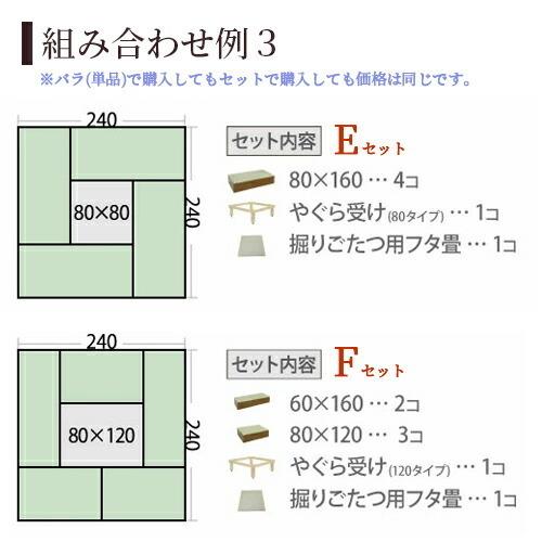 小上がり 畳 収納 ユニット畳 高床式ユニット畳 日本製 掘りこたつ 天然い草Aセット 160×160cm 高さ33cm 畳収納ボックス 収納畳 畳ベッド リビングの画像