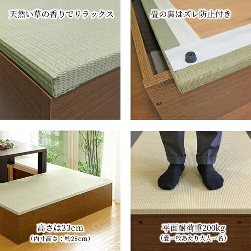 小上がり 畳 ユニット畳 高床式 80×80 高さ33cm 畳収納 収納畳 小上がり 畳 ユニット畳 高床式 80×80 高さ33cm 畳収納 収納畳