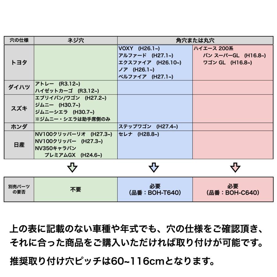 ジムニー アトレー 他 サイドバーNT1200 マットシルバー ２本セット 高剛性アルミ仕様 日本製 車内ラック キャリア 収納 整理の画像