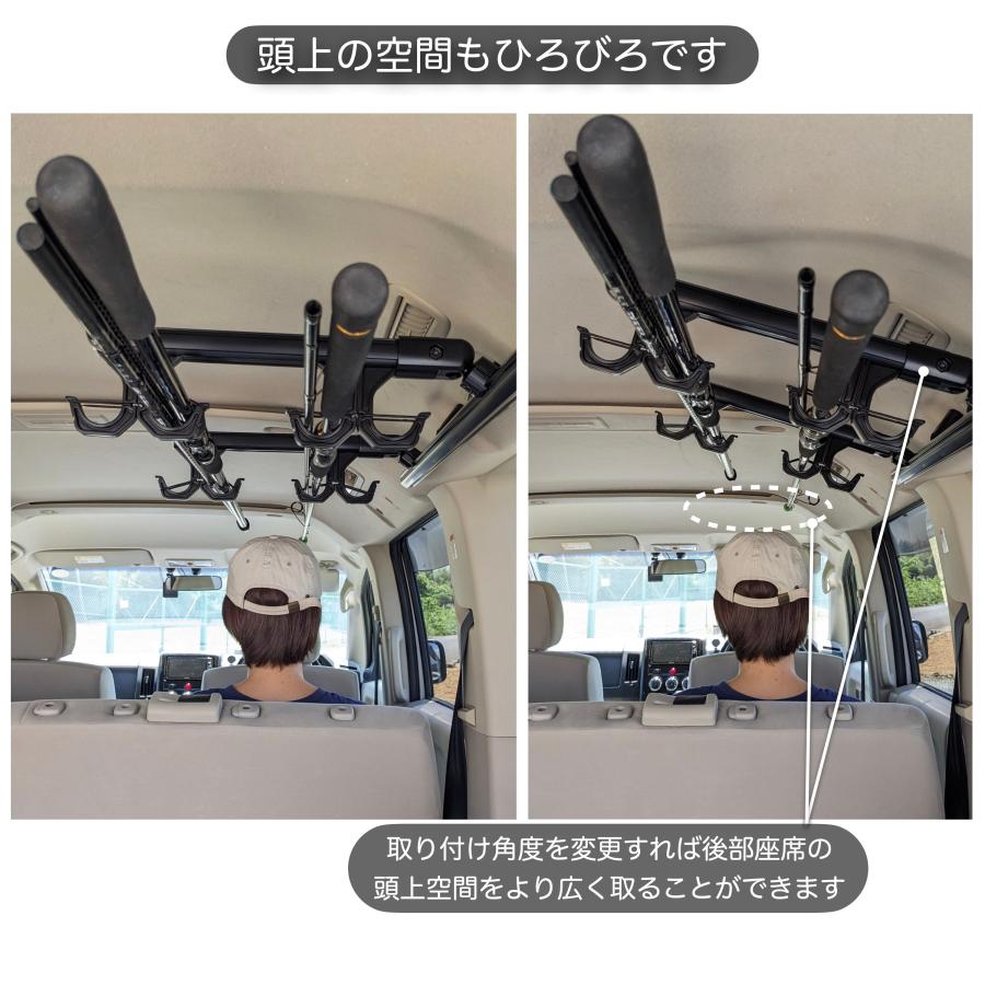エブリイ NV100 ロッドホルダーPRO マットブラック 高剛性アルミ仕様