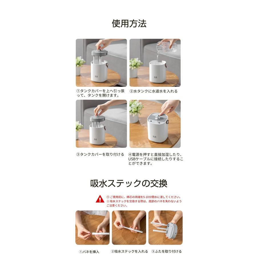 加湿器 ダブルノズル 卓上 空気清浄機 アロマ対応 超音波 除菌 LED