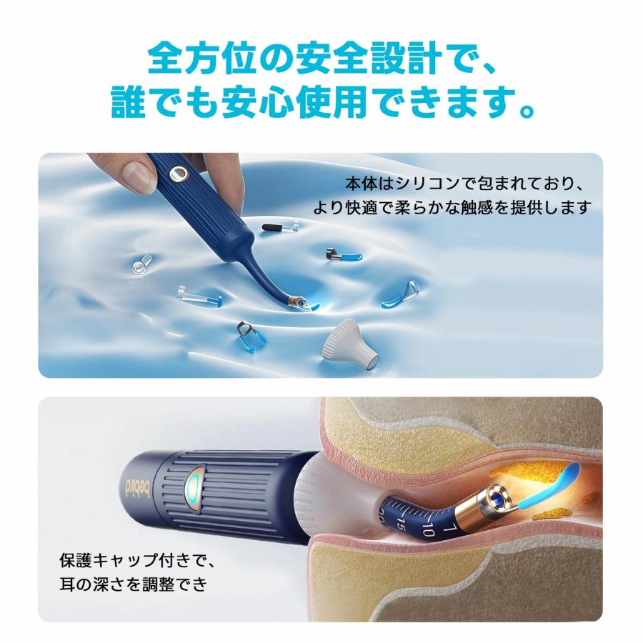 耳かき カメラ付き 1000万画質 BEBIRD カメラ付き耳かき フレキシブル