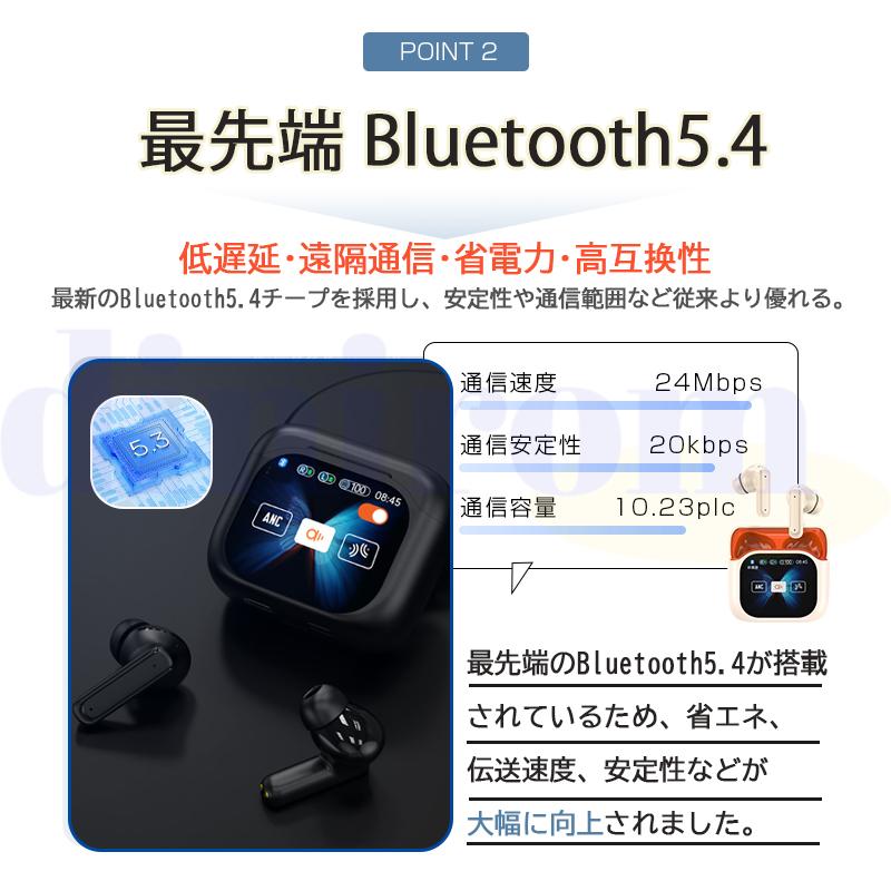 ワイヤレスイヤホン ブルートゥースイヤホン bluetooth5.4 低音