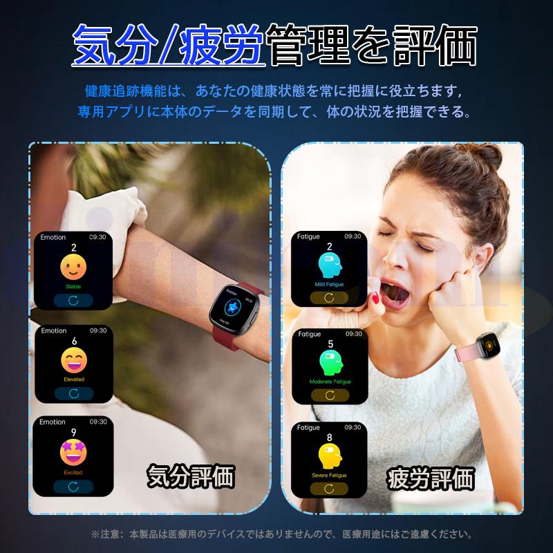 スマートウォッチ ECG心電図 血圧 体温 血中酸素 心拍数 体組成 血液