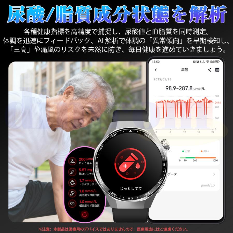 2026最新 スマートウォッチ 医療レベルECG心電図測定 体組成 血液成分