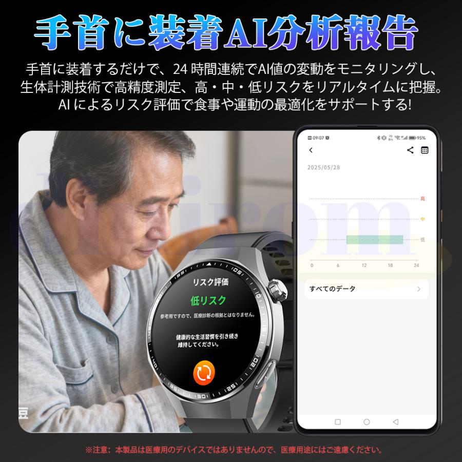 2026最新 スマートウォッチ 医療レベルECG心電図測定 体組成 血液成分