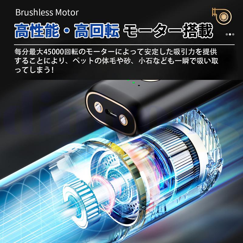 ハンディクリーナー 車載掃除機 折り畳み 58000pa 強力 ハンディ 掃除