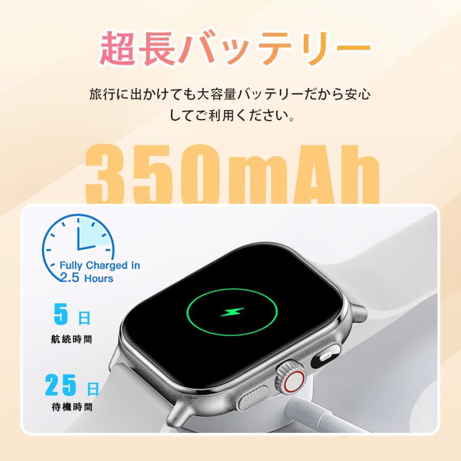 スマートウォッチ 医療レベル血圧測定 レディースメンズ 日本製センサー Bluetooth5.3通話機能 高精度心拍数 睡眠検測 血中酸素 女性生理管理 防水爆買の画像