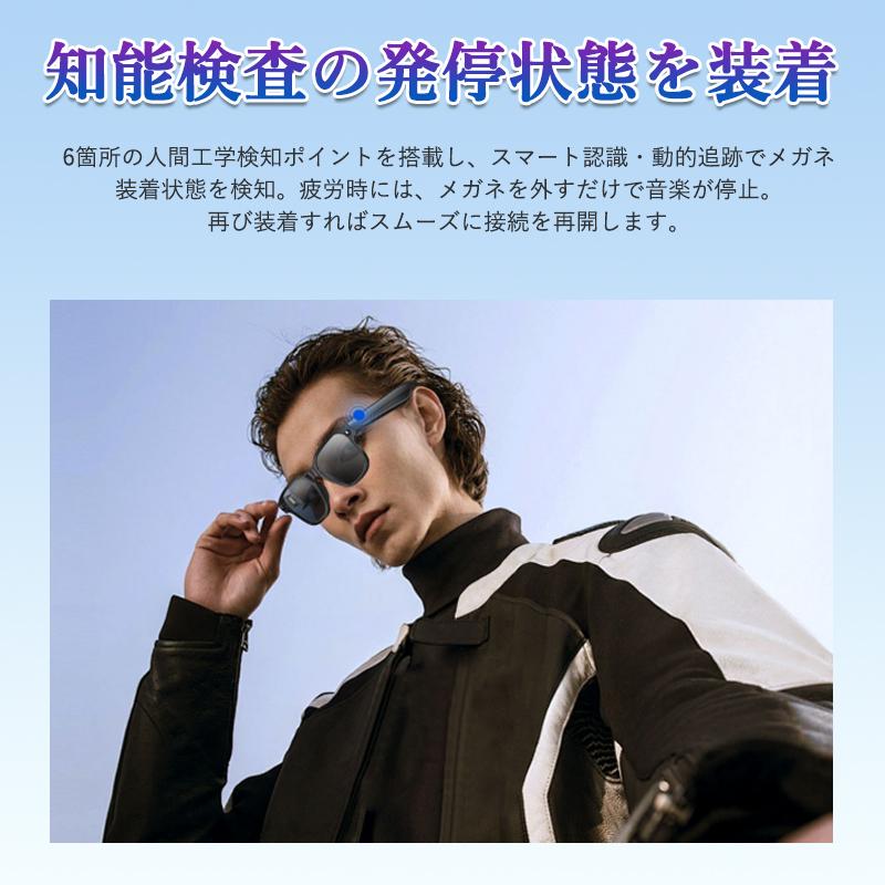 新登場！スマートグラス マイク内蔵 AIワイヤレスメガネ Bluetooth5.4
