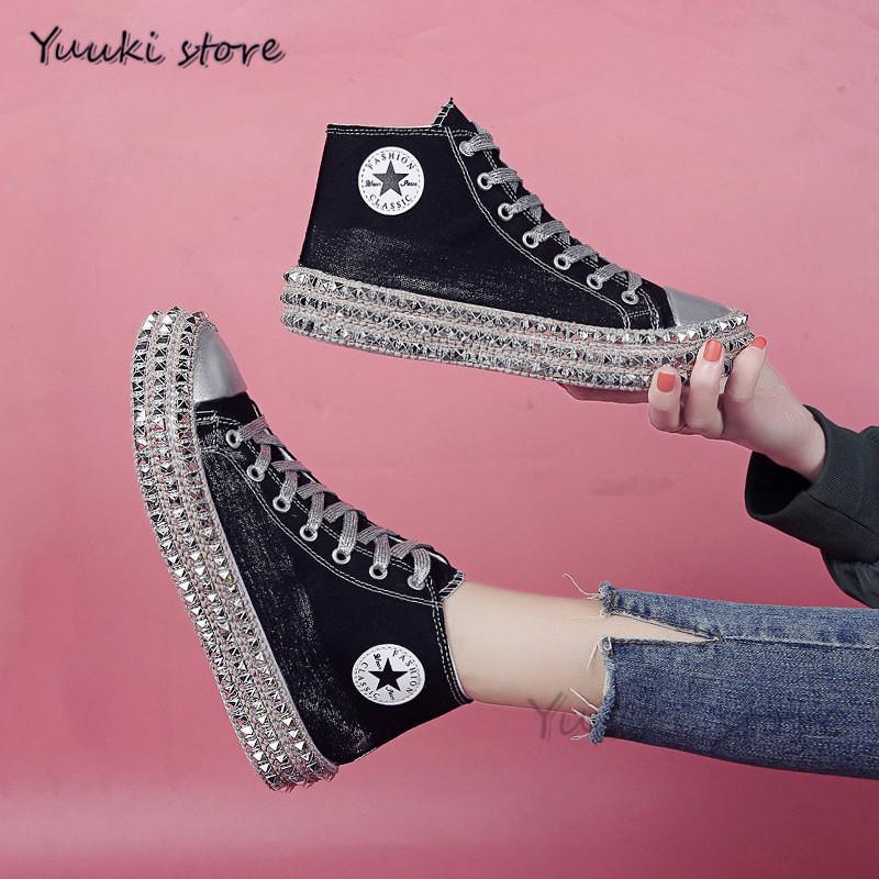 スニーカー レディース 靴 ミドカット 軽い 厚底 歩きやすい 痛くない シューズ 美脚 軽量通気 キャラクター キャンバス おしゃれ Ladysh0 Newtrend 通販 Yahoo ショッピング