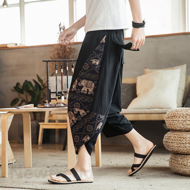 国内正規総代理店アイテム サルエルパンツ メンズ クロップドパンツ 軽量 涼しい 涼感 綿麻 コットンリネン おしゃれ かっこいい 韓国 ファッション ブランド 服 春夏 Novabookings Com Br