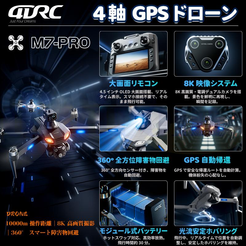 ドローン カメラ付き【2026年最新モデル】三重カメラ GPS搭載 初心者