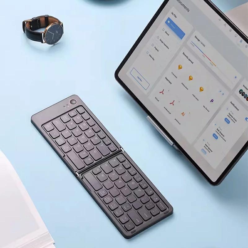 Android15 タブレット 11インチ+ Bluetooth折畳みキーボード Bluetooth キーボード 折りたたみ 無線 ワイヤレス スタンド付き 充電