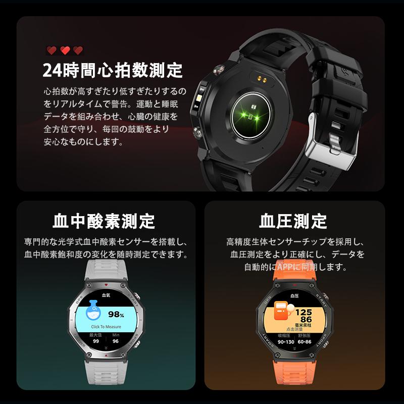 2026最新発売】スマートウォッチ 通話機能 24時間健康管理 日本製