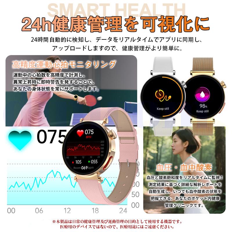 2026新登場! スマートウォッチ 血圧測定 ECG心電図 血液成分 マイクロ
