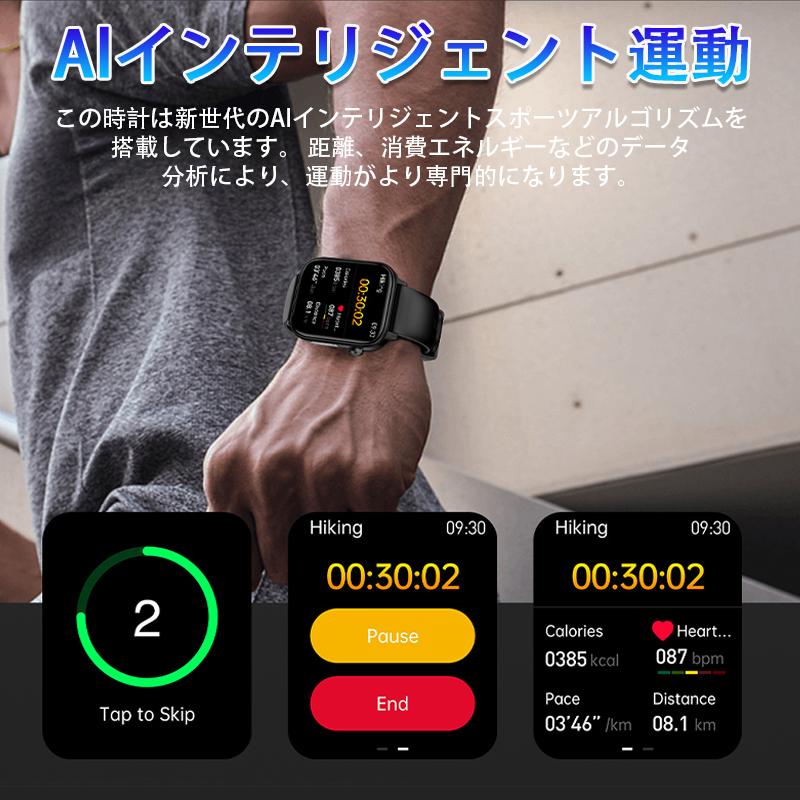 スマートウォッチ 正規品 「糖値 体組成 血液成分分析」日本製センサー 医療レベルECG HRV心電図 健康 血圧 通話可能 体温 血中酸素 心拍数 感謝祭 プレ爆買の画像