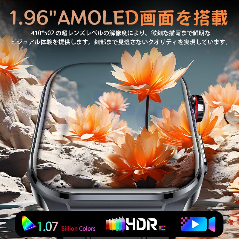 2026新登場! スマートウォッチ 健康管理 ECG心電図 血液成分 マイクロ検診 bluetooth5.3通話 体温心拍数 血中酸素 音楽制御 血圧 気分検測 睡眠監視 爆買の画像