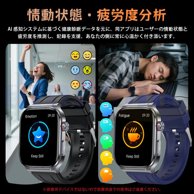 3026新登場! スマートウォッチ 健康管理 ECG心電図 血液成分 マイクロ