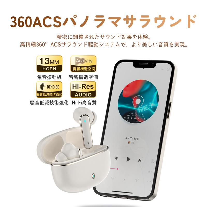 ワイヤレスイヤホン Bluetooth6.0 イヤホン ANC対応 液晶付きイヤホン