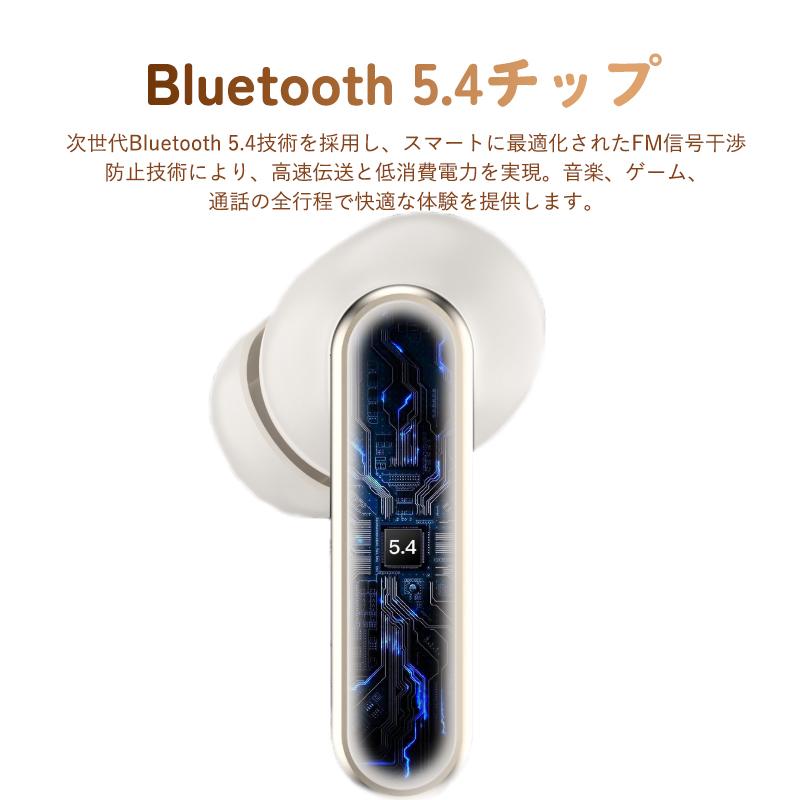 ワイヤレスイヤホン Bluetooth6.0 イヤホン ANC対応 液晶付きイヤホン