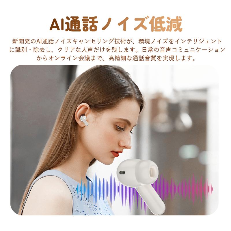 ワイヤレスイヤホン Bluetooth6.0 イヤホン ANC対応 液晶付きイヤホン