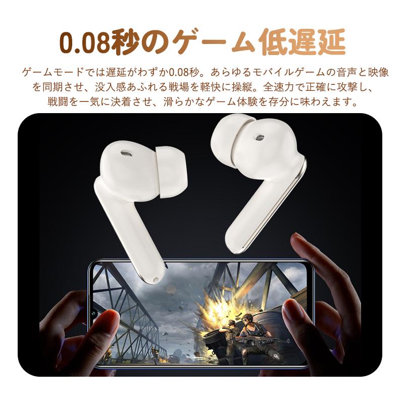 ワイヤレスイヤホン Bluetooth6.0 イヤホン ANC対応 液晶付きイヤホン