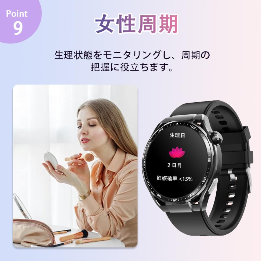 スマートウォッチ 医療レベル「健康- 血液成分 体組成分析」通話機能 ECG心電図 血中脂質 尿酸 血圧 心拍数 血中酸素 体温 睡眠管理 日本製センサー爆買の画像