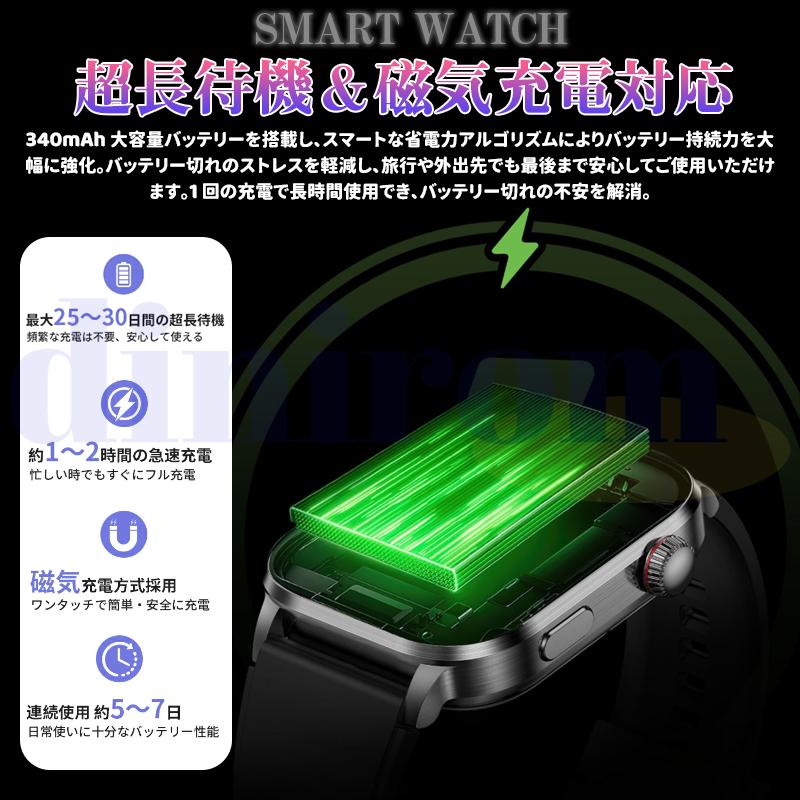 2026新登場! スマートウォッチ レーザー理療 健康管理 ECG心電図 bluetooth5.3通話 体温 心拍数 血中酸素 音楽制御 血圧 睡眠監視 歩数計 爆買の画像
