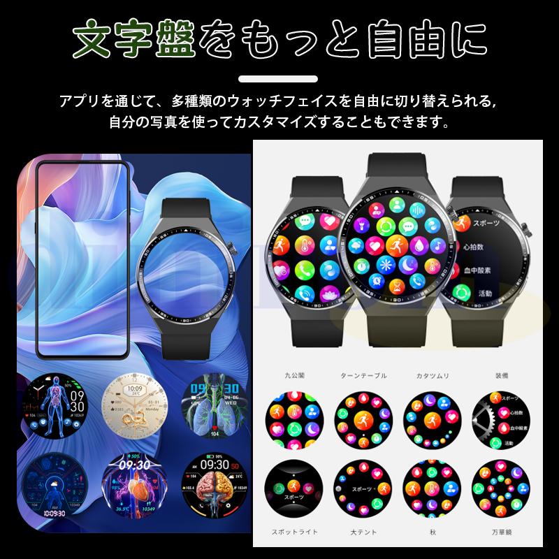 スマートウォッチ 医療レベル健康管理 ECG心電図 体組成 血液成分分析