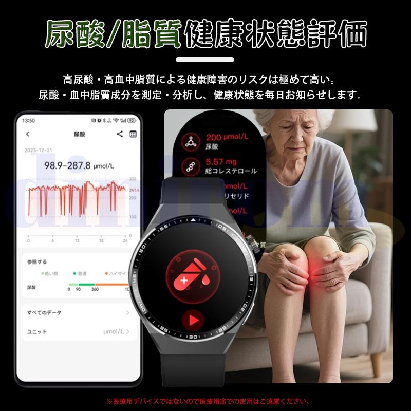 スマートウォッチ 医療レベル健康管理 ECG心電図 体組成 血液成分分析